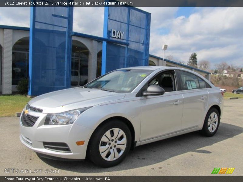 Silver Ice Metallic / Jet Black/Medium Titanium 2012 Chevrolet Cruze LS