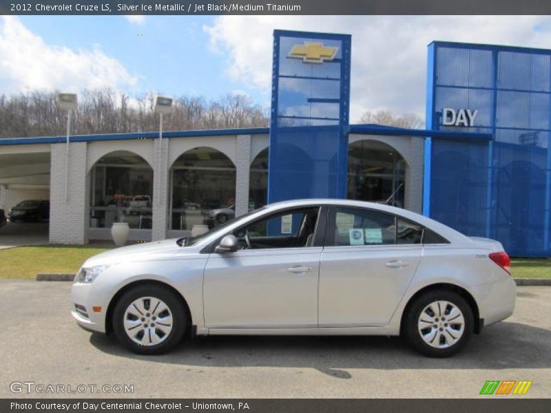 Silver Ice Metallic / Jet Black/Medium Titanium 2012 Chevrolet Cruze LS