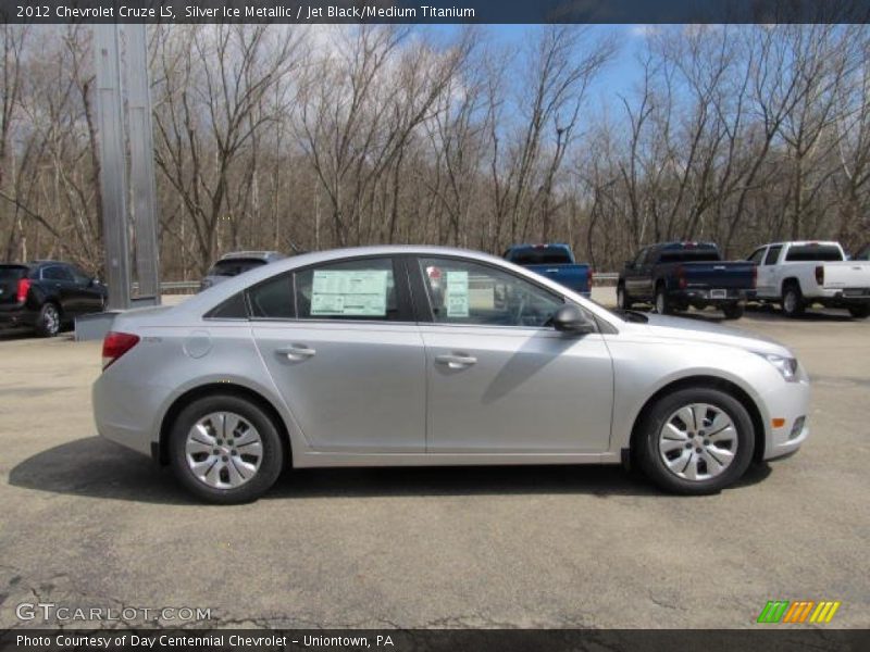 Silver Ice Metallic / Jet Black/Medium Titanium 2012 Chevrolet Cruze LS