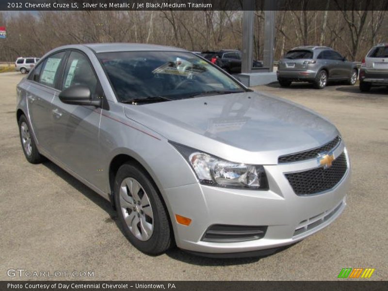 Silver Ice Metallic / Jet Black/Medium Titanium 2012 Chevrolet Cruze LS