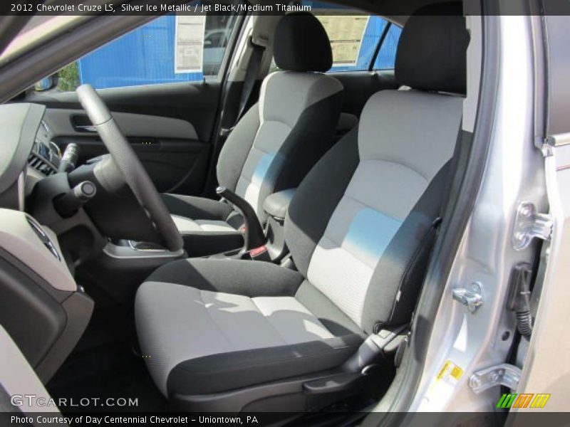 Silver Ice Metallic / Jet Black/Medium Titanium 2012 Chevrolet Cruze LS