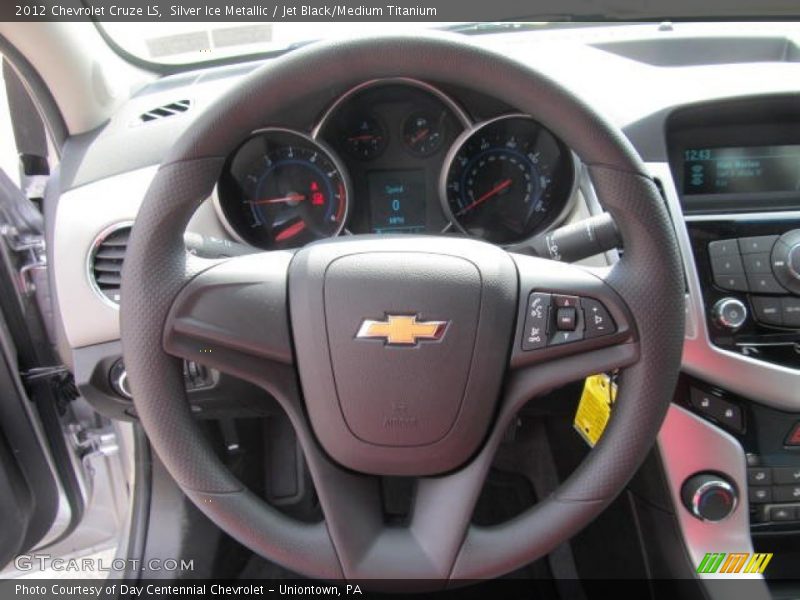Silver Ice Metallic / Jet Black/Medium Titanium 2012 Chevrolet Cruze LS