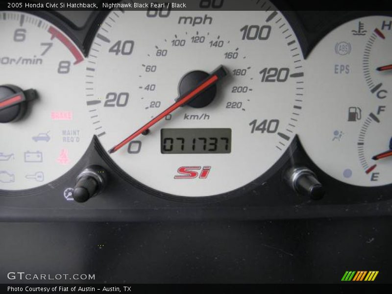 Nighthawk Black Pearl / Black 2005 Honda Civic Si Hatchback