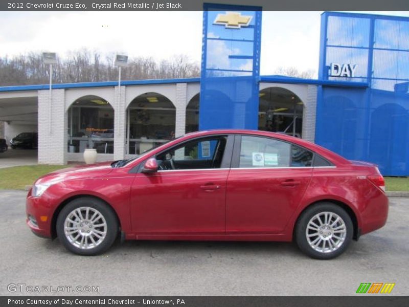 Crystal Red Metallic / Jet Black 2012 Chevrolet Cruze Eco
