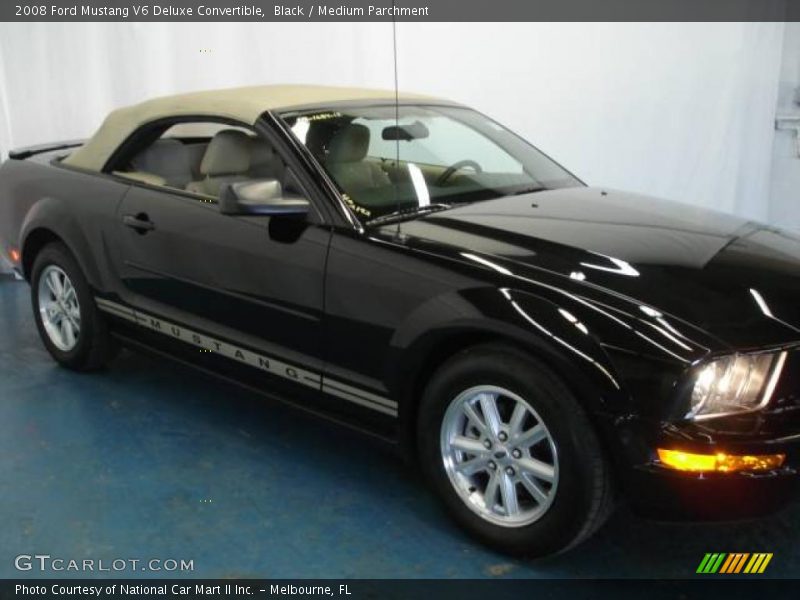 Black / Medium Parchment 2008 Ford Mustang V6 Deluxe Convertible