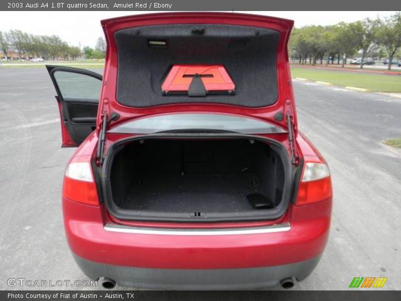 Amulet Red / Ebony 2003 Audi A4 1.8T quattro Sedan