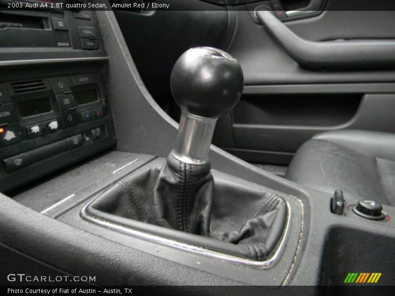 Amulet Red / Ebony 2003 Audi A4 1.8T quattro Sedan