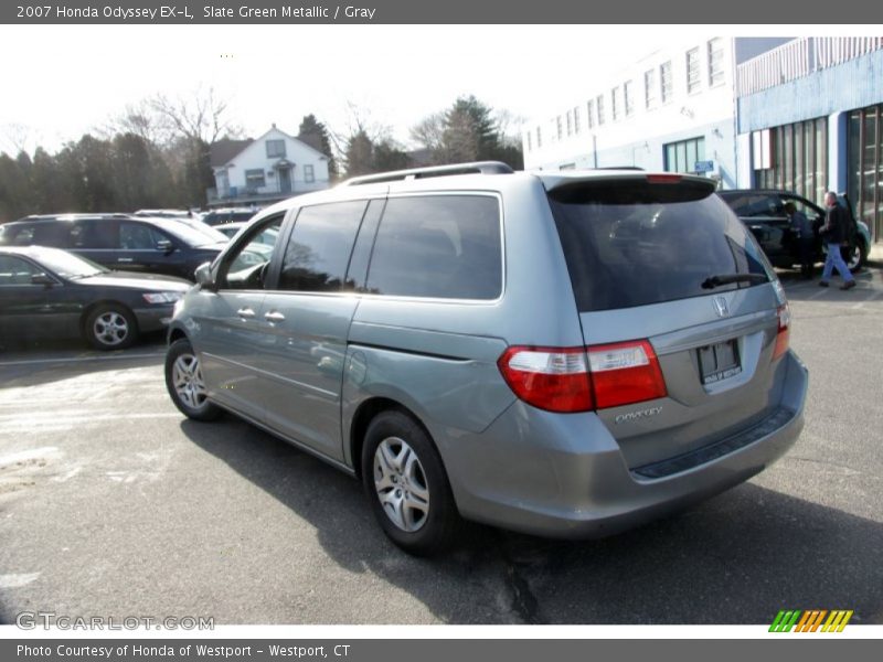 Slate Green Metallic / Gray 2007 Honda Odyssey EX-L
