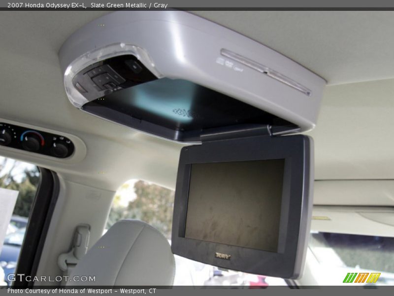 Slate Green Metallic / Gray 2007 Honda Odyssey EX-L