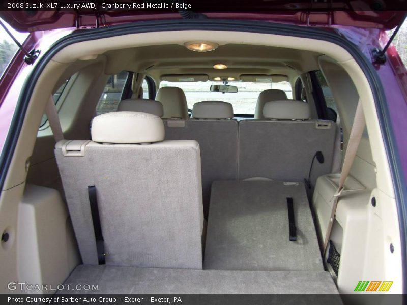 Cranberry Red Metallic / Beige 2008 Suzuki XL7 Luxury AWD