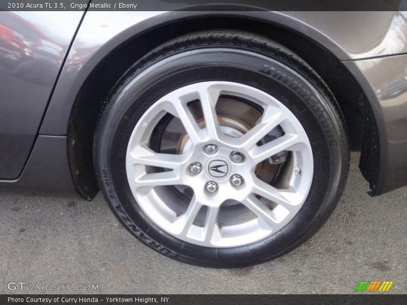 Grigio Metallic / Ebony 2010 Acura TL 3.5