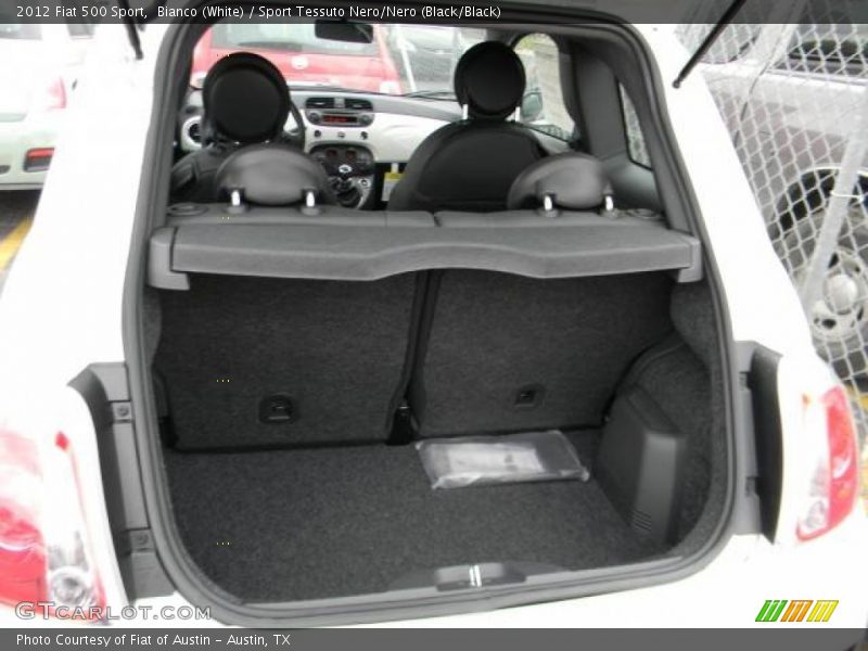 Bianco (White) / Sport Tessuto Nero/Nero (Black/Black) 2012 Fiat 500 Sport