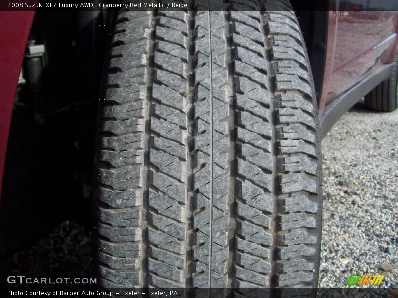 Cranberry Red Metallic / Beige 2008 Suzuki XL7 Luxury AWD