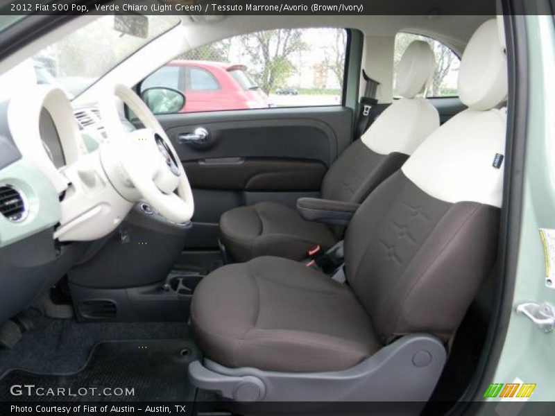 Front Seat of 2012 500 Pop