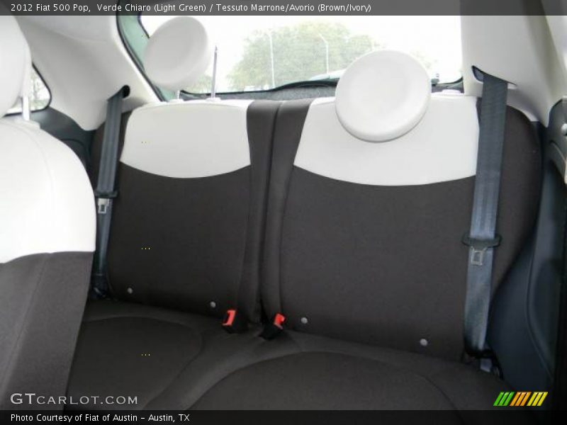 Verde Chiaro (Light Green) / Tessuto Marrone/Avorio (Brown/Ivory) 2012 Fiat 500 Pop