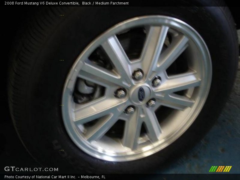 Black / Medium Parchment 2008 Ford Mustang V6 Deluxe Convertible