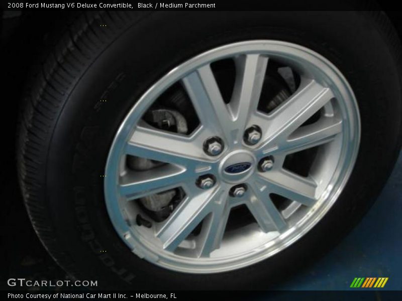 Black / Medium Parchment 2008 Ford Mustang V6 Deluxe Convertible