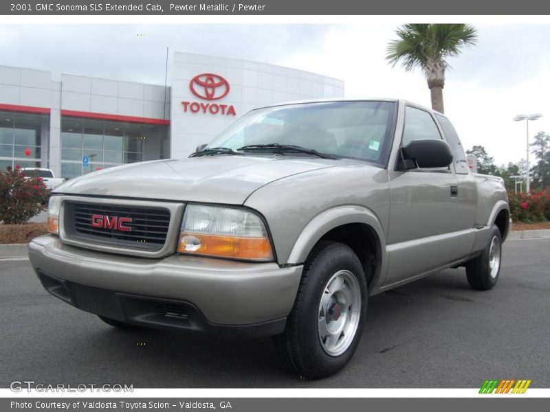 Pewter Metallic / Pewter 2001 GMC Sonoma SLS Extended Cab