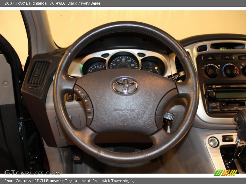 Black / Ivory Beige 2007 Toyota Highlander V6 4WD