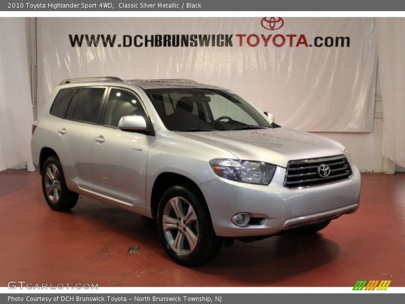 Classic Silver Metallic / Black 2010 Toyota Highlander Sport 4WD