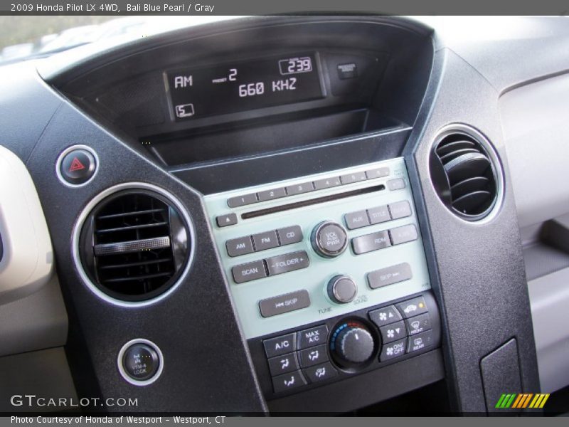 Bali Blue Pearl / Gray 2009 Honda Pilot LX 4WD