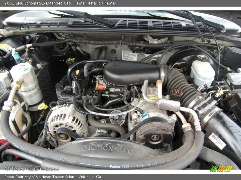 Pewter Metallic / Pewter 2001 GMC Sonoma SLS Extended Cab