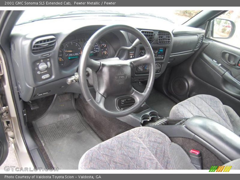 Pewter Metallic / Pewter 2001 GMC Sonoma SLS Extended Cab