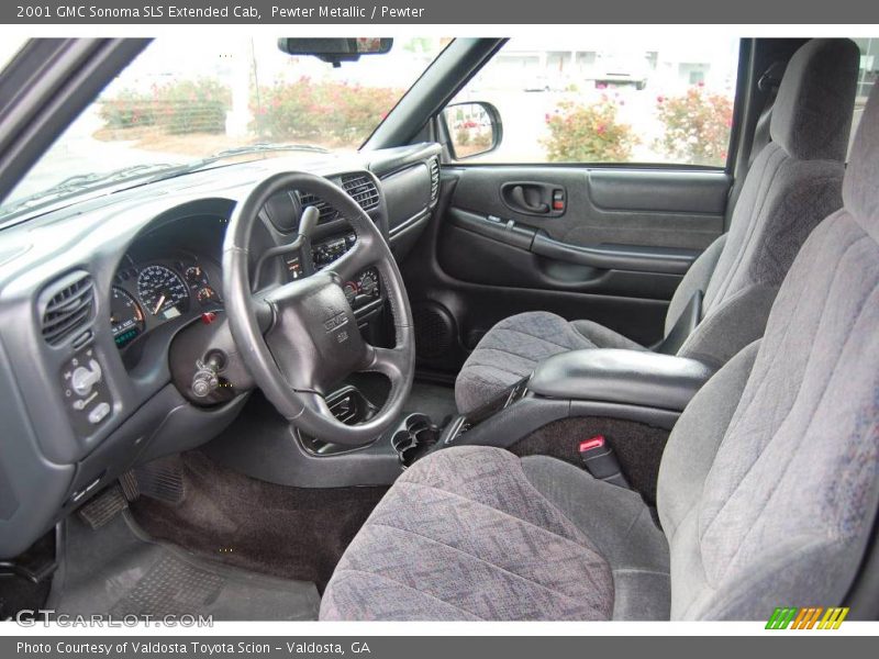 Pewter Metallic / Pewter 2001 GMC Sonoma SLS Extended Cab