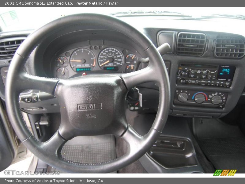 Pewter Metallic / Pewter 2001 GMC Sonoma SLS Extended Cab
