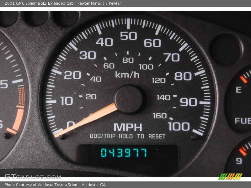 Pewter Metallic / Pewter 2001 GMC Sonoma SLS Extended Cab