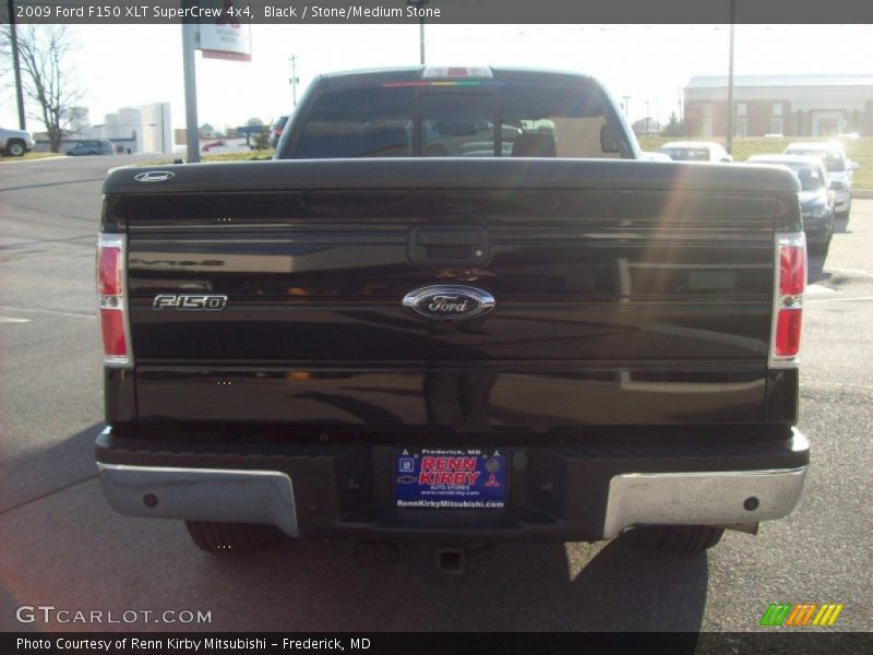 Black / Stone/Medium Stone 2009 Ford F150 XLT SuperCrew 4x4