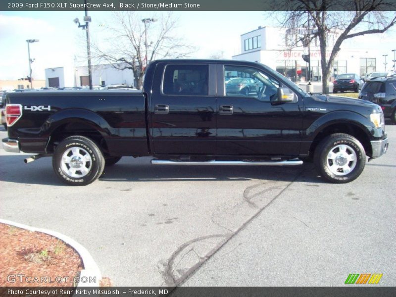 Black / Stone/Medium Stone 2009 Ford F150 XLT SuperCrew 4x4