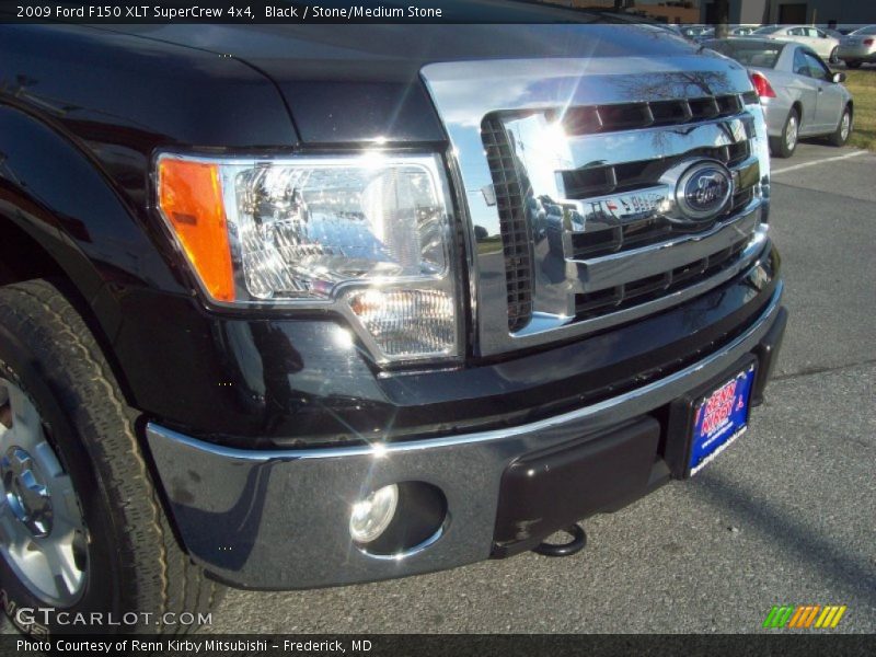 Black / Stone/Medium Stone 2009 Ford F150 XLT SuperCrew 4x4