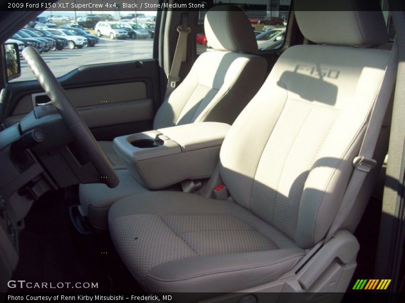 Black / Stone/Medium Stone 2009 Ford F150 XLT SuperCrew 4x4