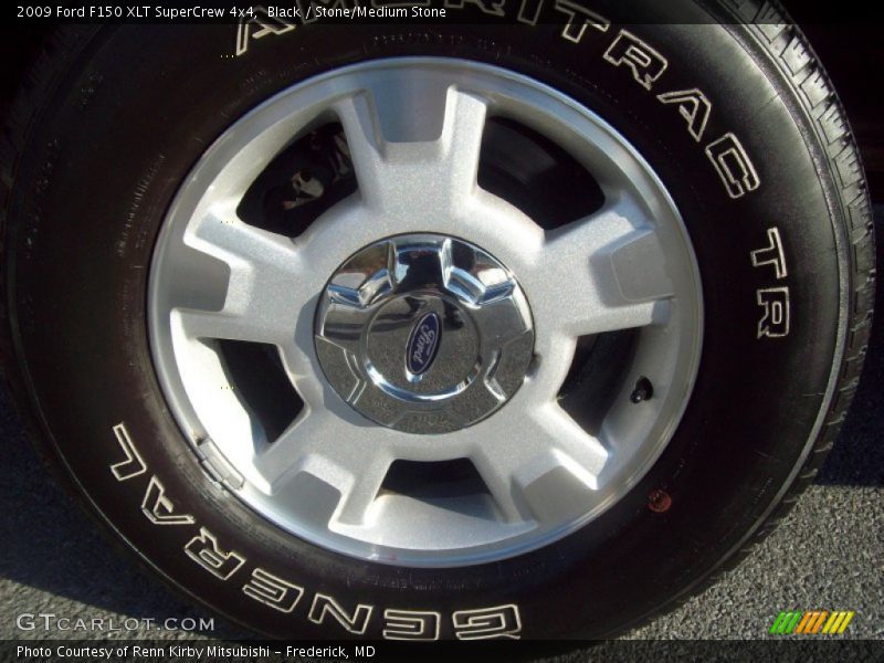 Black / Stone/Medium Stone 2009 Ford F150 XLT SuperCrew 4x4