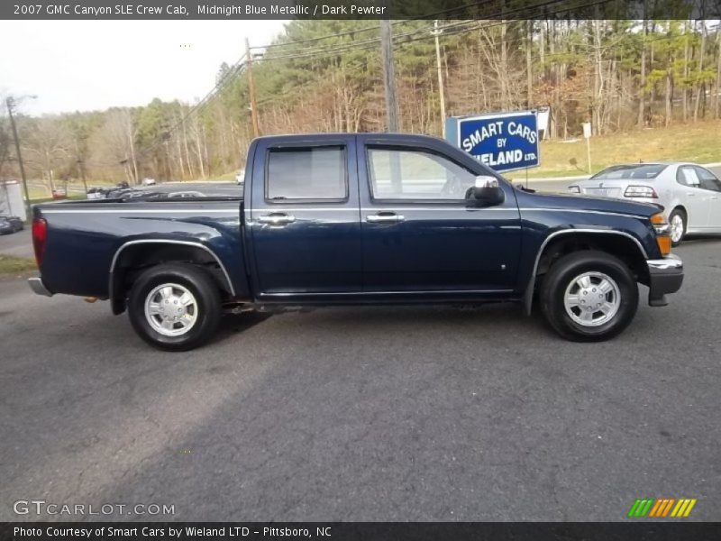 Midnight Blue Metallic / Dark Pewter 2007 GMC Canyon SLE Crew Cab