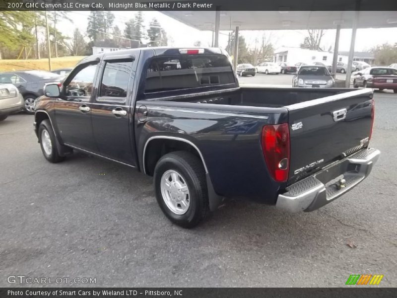 Midnight Blue Metallic / Dark Pewter 2007 GMC Canyon SLE Crew Cab
