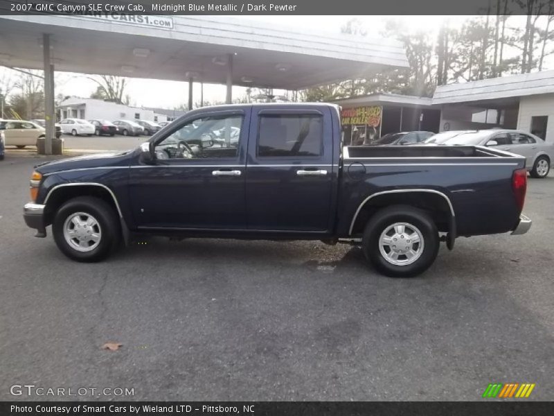 Midnight Blue Metallic / Dark Pewter 2007 GMC Canyon SLE Crew Cab