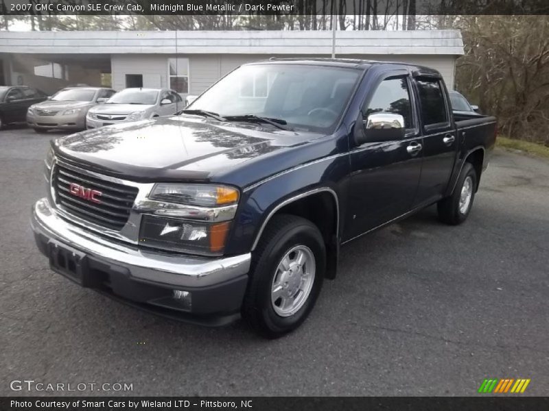 Midnight Blue Metallic / Dark Pewter 2007 GMC Canyon SLE Crew Cab
