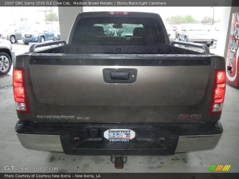 Medium Brown Metallic / Ebony Black/Light Cashmere 2007 GMC Sierra 1500 SLE Crew Cab