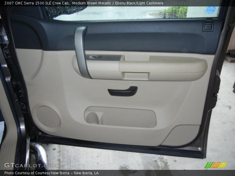 Medium Brown Metallic / Ebony Black/Light Cashmere 2007 GMC Sierra 1500 SLE Crew Cab