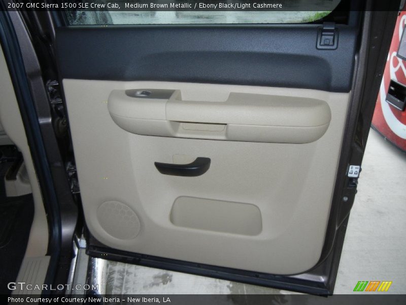 Medium Brown Metallic / Ebony Black/Light Cashmere 2007 GMC Sierra 1500 SLE Crew Cab