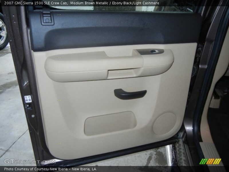 Medium Brown Metallic / Ebony Black/Light Cashmere 2007 GMC Sierra 1500 SLE Crew Cab