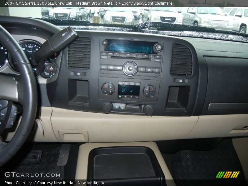 Medium Brown Metallic / Ebony Black/Light Cashmere 2007 GMC Sierra 1500 SLE Crew Cab