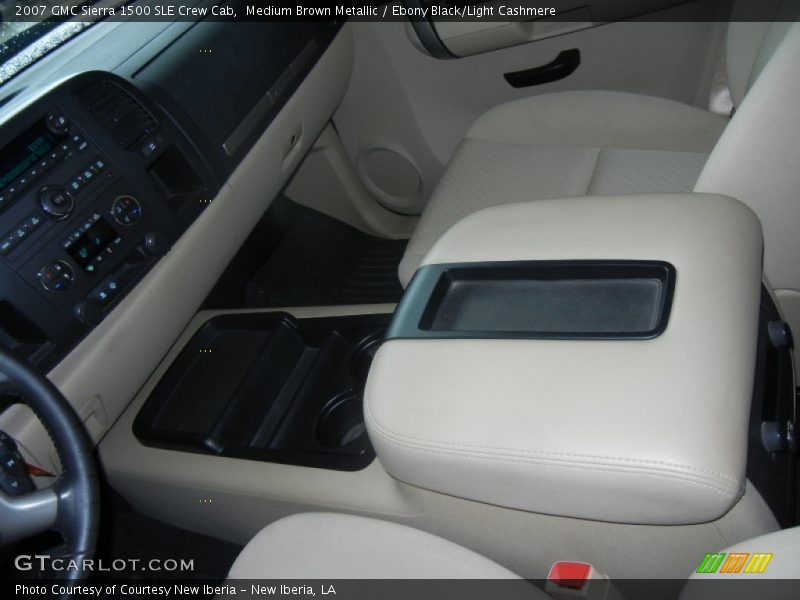 Medium Brown Metallic / Ebony Black/Light Cashmere 2007 GMC Sierra 1500 SLE Crew Cab