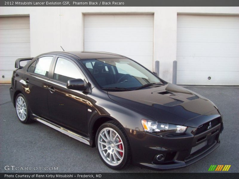 Front 3/4 View of 2012 Lancer Evolution GSR