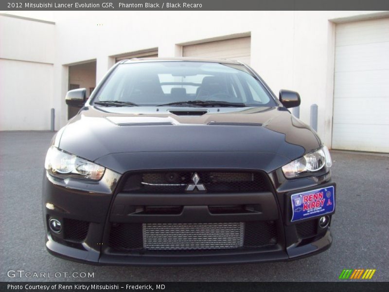 Phantom Black / Black Recaro 2012 Mitsubishi Lancer Evolution GSR