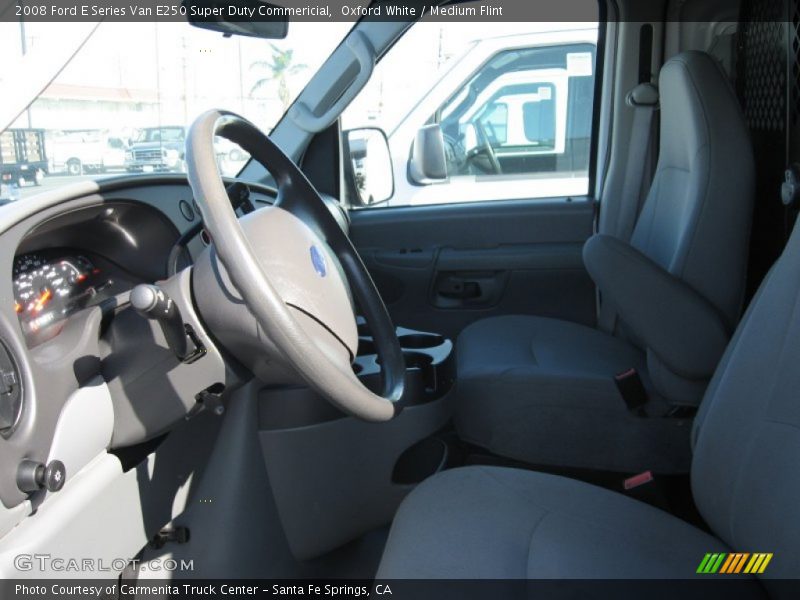 Oxford White / Medium Flint 2008 Ford E Series Van E250 Super Duty Commericial