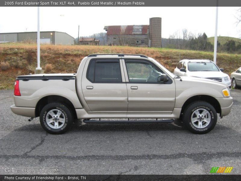 Pueblo Gold Metallic / Medium Pebble 2005 Ford Explorer Sport Trac XLT 4x4