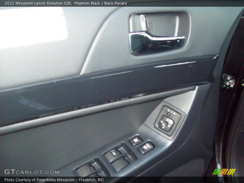 Phantom Black / Black Recaro 2012 Mitsubishi Lancer Evolution GSR
